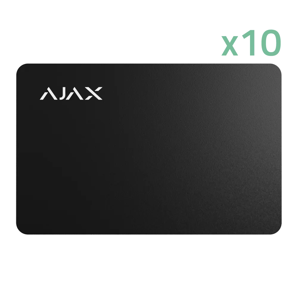Tarjeta AJAX 10XAJ-PASS-B Negro Control Acceso Intrusión