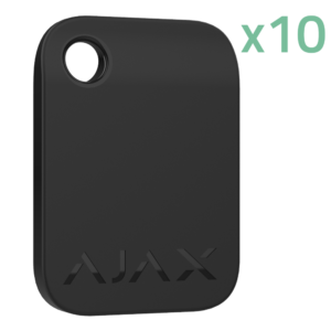 AJAX - 10XAJ-TAG-B - Tarjeta / tag negro