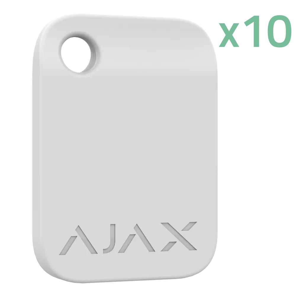AJAX 10XAJ-TAG-W Tarjeta RFID Blanca Control Accesos