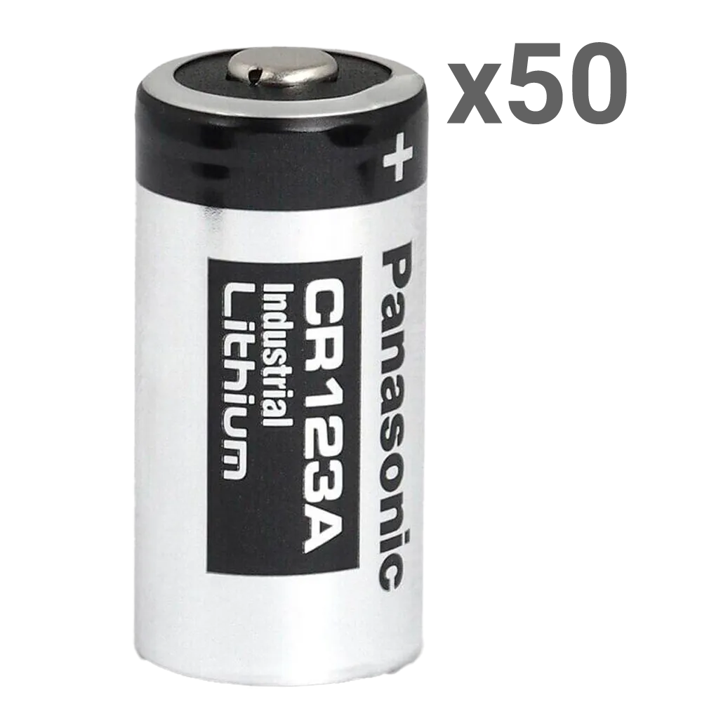 Batería Pack 50 uds CR123A 3V 50XBATT-CR123A-P