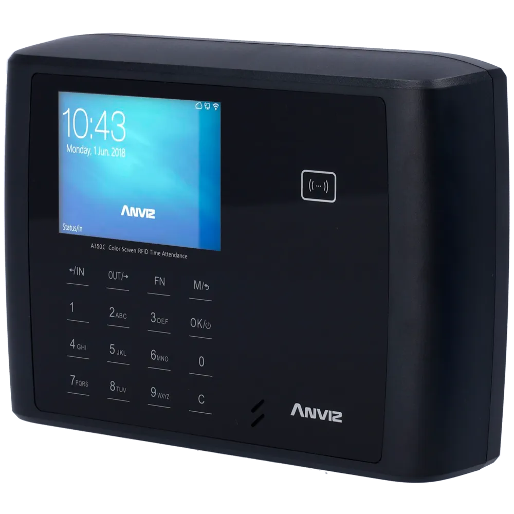Anviz A350C-BT-WIFI Control Presencia Tarjeta PIN Bluetooth
