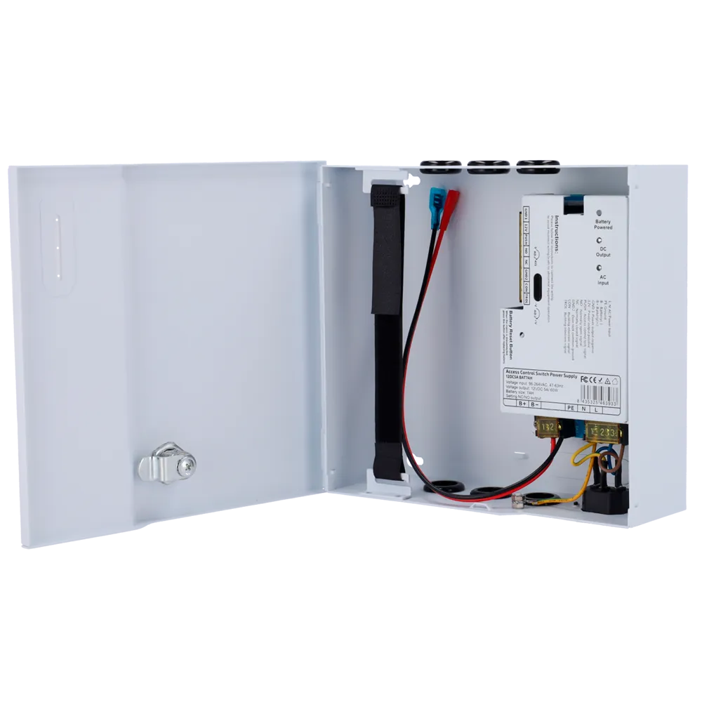 Fuente Alimentación Control Accesos AC-12DC5A-BAT7AH 12V 5A