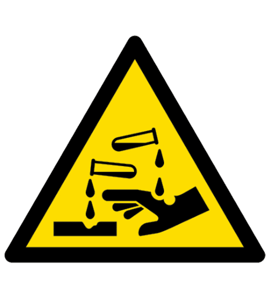 Señal / Cartel de Riesgo de corrosión - Imagen 2