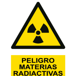 Señal / Cartel de Peligro. Materias radiactivas