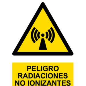 Señal / Cartel de Peligro. Radiación no ionizante