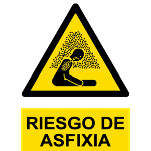 Señal / Cartel de Riesgo de asfixia