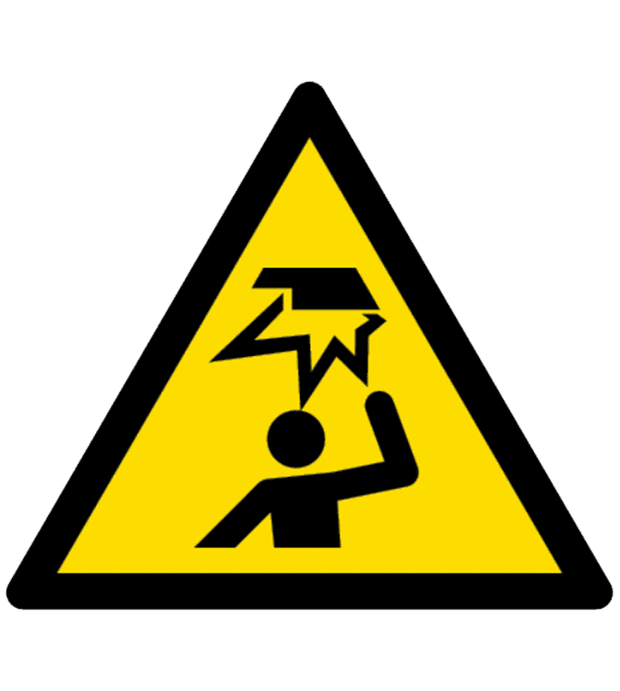 Señal / Cartel de Peligro. Techo bajo - Imagen 2