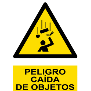 Señal / Cartel de Peligro. Caída de objetos