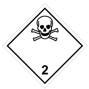 Señal de Gases tóxicos. División 2.3.