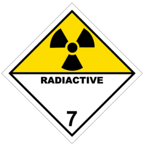 Señal de Materias radiactivas