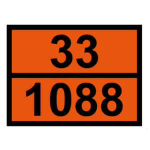 Señal de Identificación peligro y número ONU