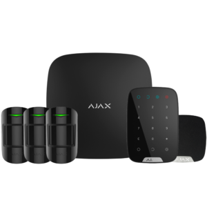 AJAX - AJ-HUBKIT-RENOVE1-B - Kit profesional Jeweller negro con teclado con sirena con cámara app