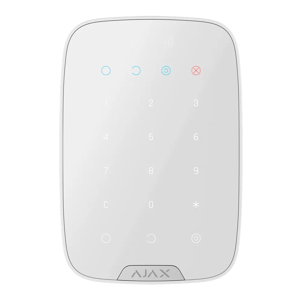 AJAX KeyPad Plus AJ-KEYPADPLUS-S-W Teclado RFID Jeweller