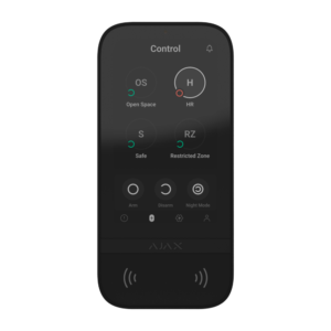 AJAX - AJ-KEYPADTOUCHSCREEN-B - KeyPad TouchScreen Jeweller Touch RFID negro