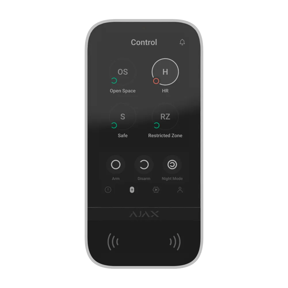 KeyPad TouchScreen Jeweller RFID AJ-KEYPADTOUCHSCREEN-W Ajax