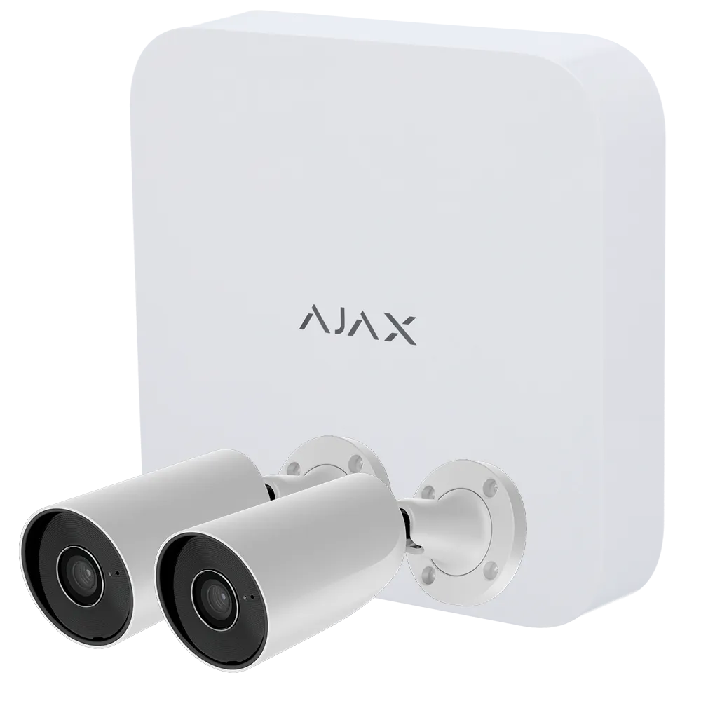 Kit CCTV IP AJ-NVRKIT108-2XBULLET-W NVR 8 Canales 2 Cámaras