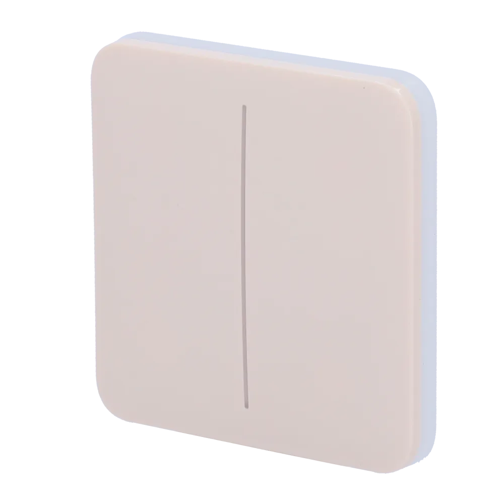 Interruptor Ajax LightSwitch 2 Gang Marfil AJ-SOLOBUTTON-2G-IVO