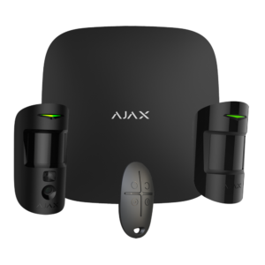 AJAX - AJ-STARTERKIT-CAM-MP-B - Kit profesional Jeweller Grado 2 negro con cámara 1 mando app