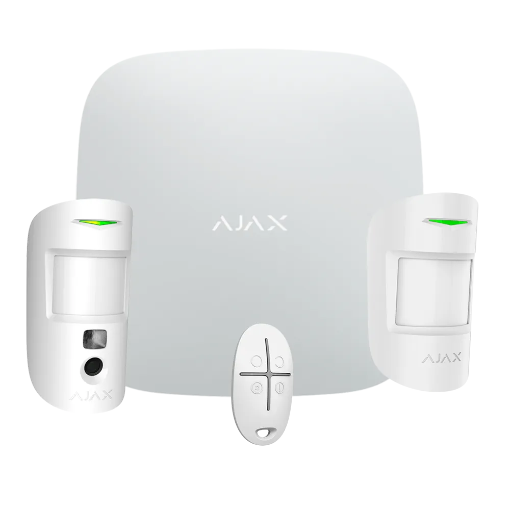 Kit Ajax AJ-STARTERKIT-CAM-MP-W Grado 2 con fotoverificación
