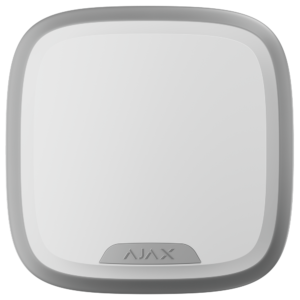 AJAX - AJ-STREETSIRENPLUS-S-W - Sirena exterior Jeweller Batería con flash 107 dB IP54 blanco Grado 2 NFA2P