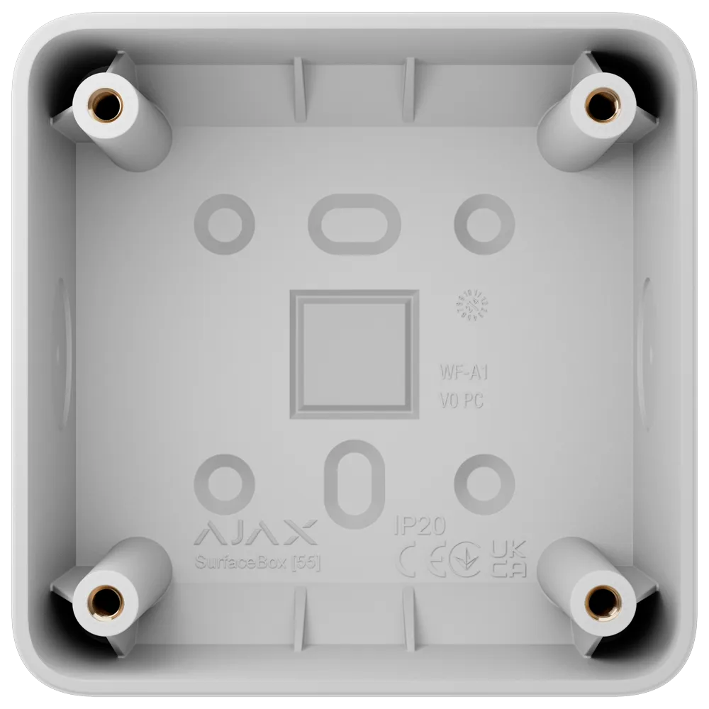 Caja Montaje Superficie Ajax AJ-SURFACEBOX-W Blanca