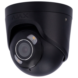 Cámara turret IP Ajax AJ-TURRETCAM-8-HL-B 8 MP lente 2.8 mm PoE