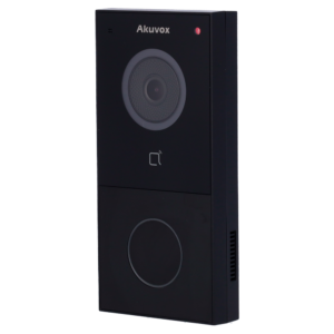 Placa videoportero - IP - superficie - Akuvox - Cámara 2 Mpx - sin WiFi, PoE - IP65 - Acceso MIFARE/NFC - Ref. AK-E12S-BLACK