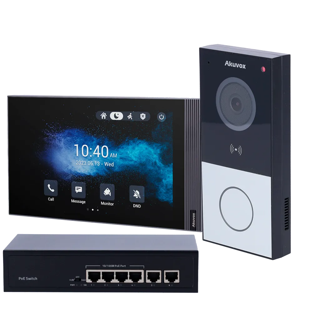 Kit Videoportero IP WiFi PoE Akuvox AK-KIT03-IP