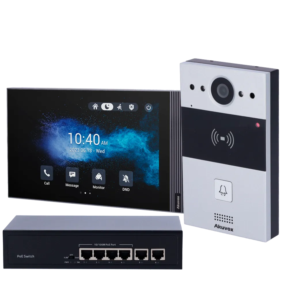 Kit Videoportero IP PoE Akuvox AK-KIT05-IP-ANDROID Monitor Android