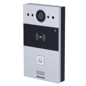 Placa videoportero - 2 hilos - superficie - Akuvox - Cámara 2 Mpx - sin WiFi, sin PoE - IP65 - Acceso MIFARE/EM/NFC - Ref. AK-R20A-2