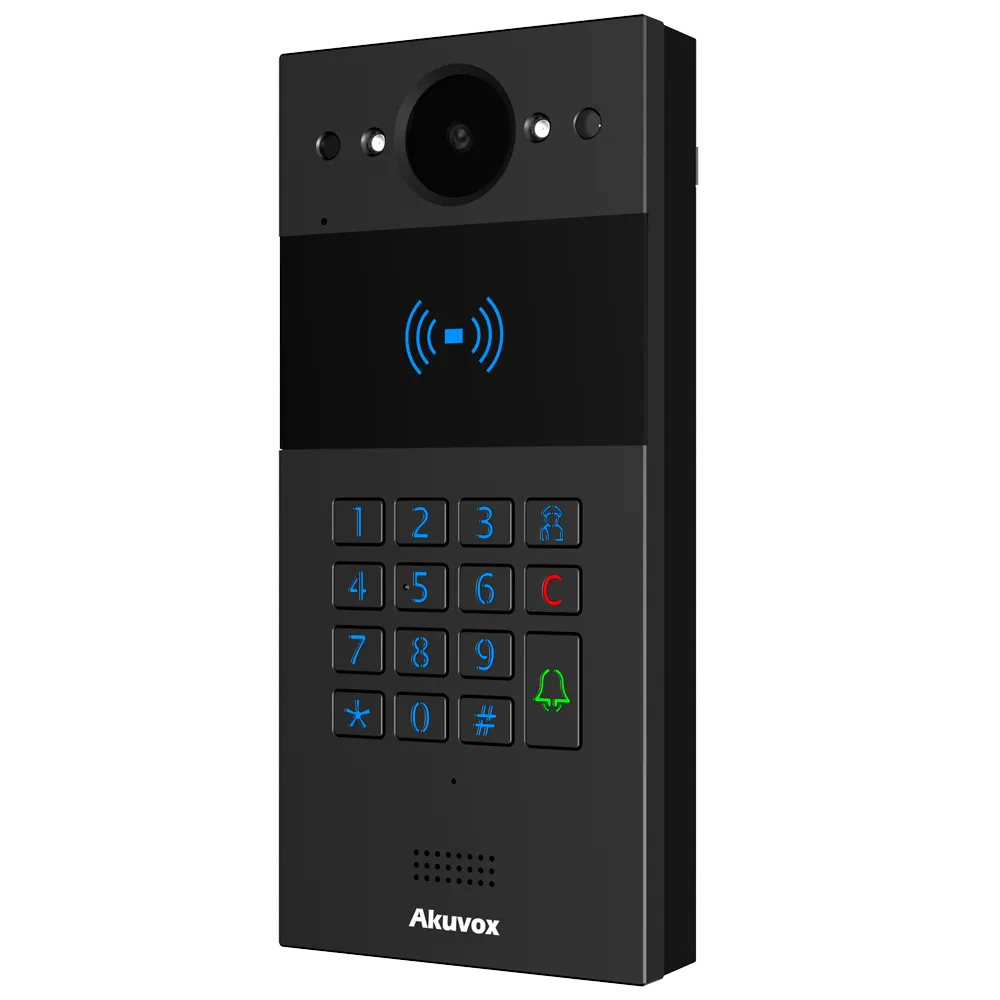 Placa Videoportero IP Akuvox AK-R20K-BLACK 2Mpx PoE MIFARE