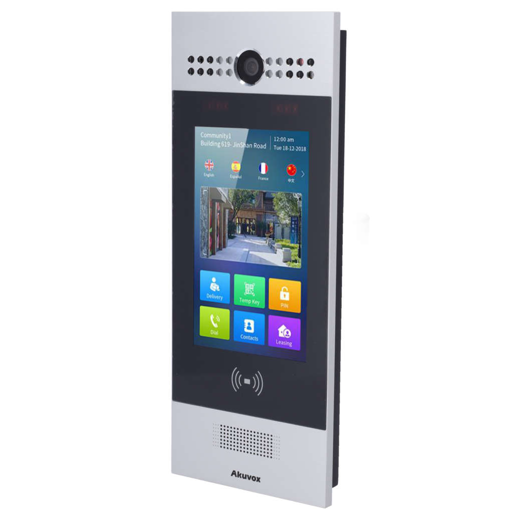 Placa videoportero – IP – empotrar / superficie – Akuvox – Cámara 3 Mpx – sin WiFi, PoE – IP65 IK06 – Acceso MIFARE/EM/PIN/QR – Ref. AK-R29S