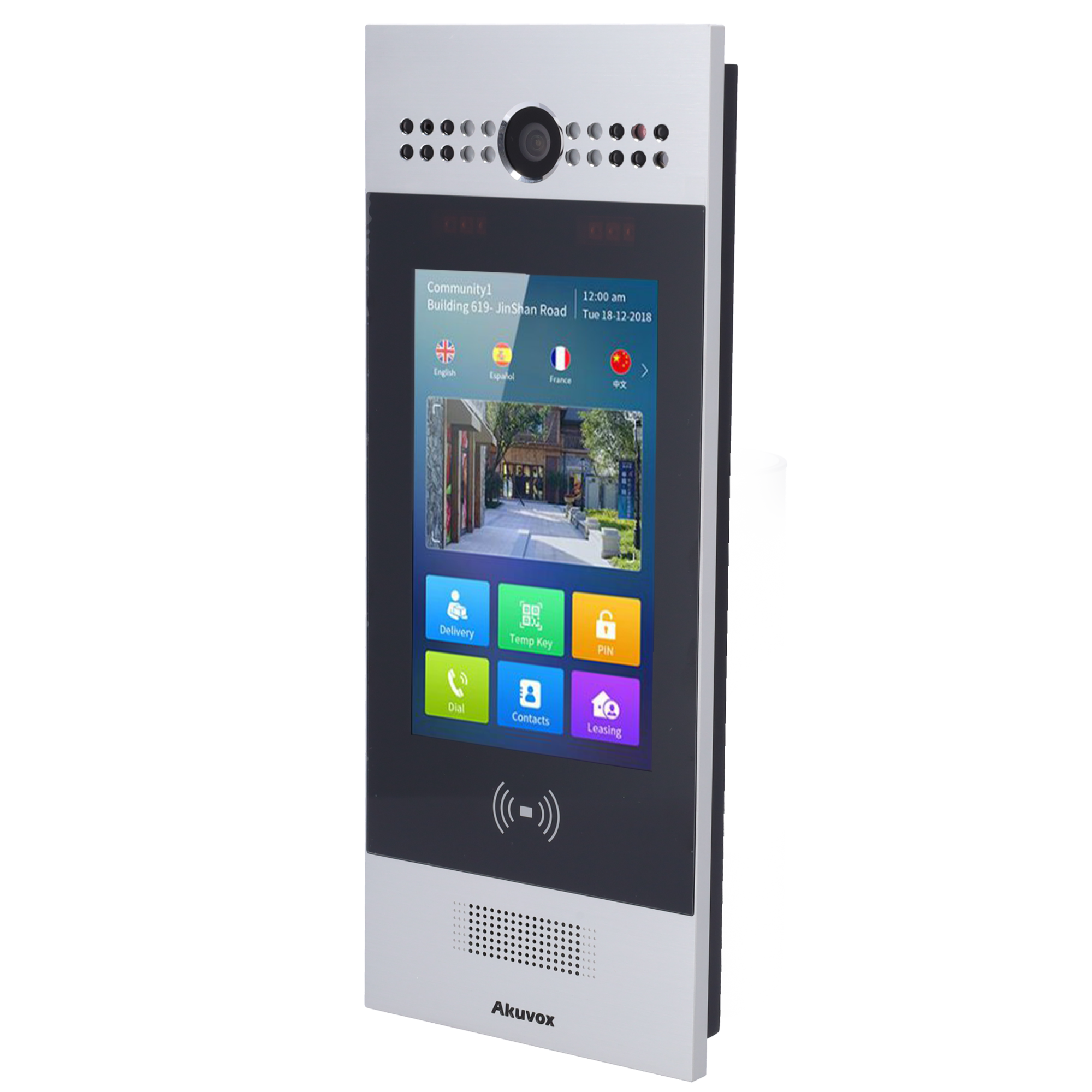 Placa videoportero - IP - empotrar / superficie - Akuvox - Cámara 3 Mpx - sin WiFi, PoE - IP65 IK06 - Acceso MIFARE/EM/PIN/QR - Ref. AK-R29S