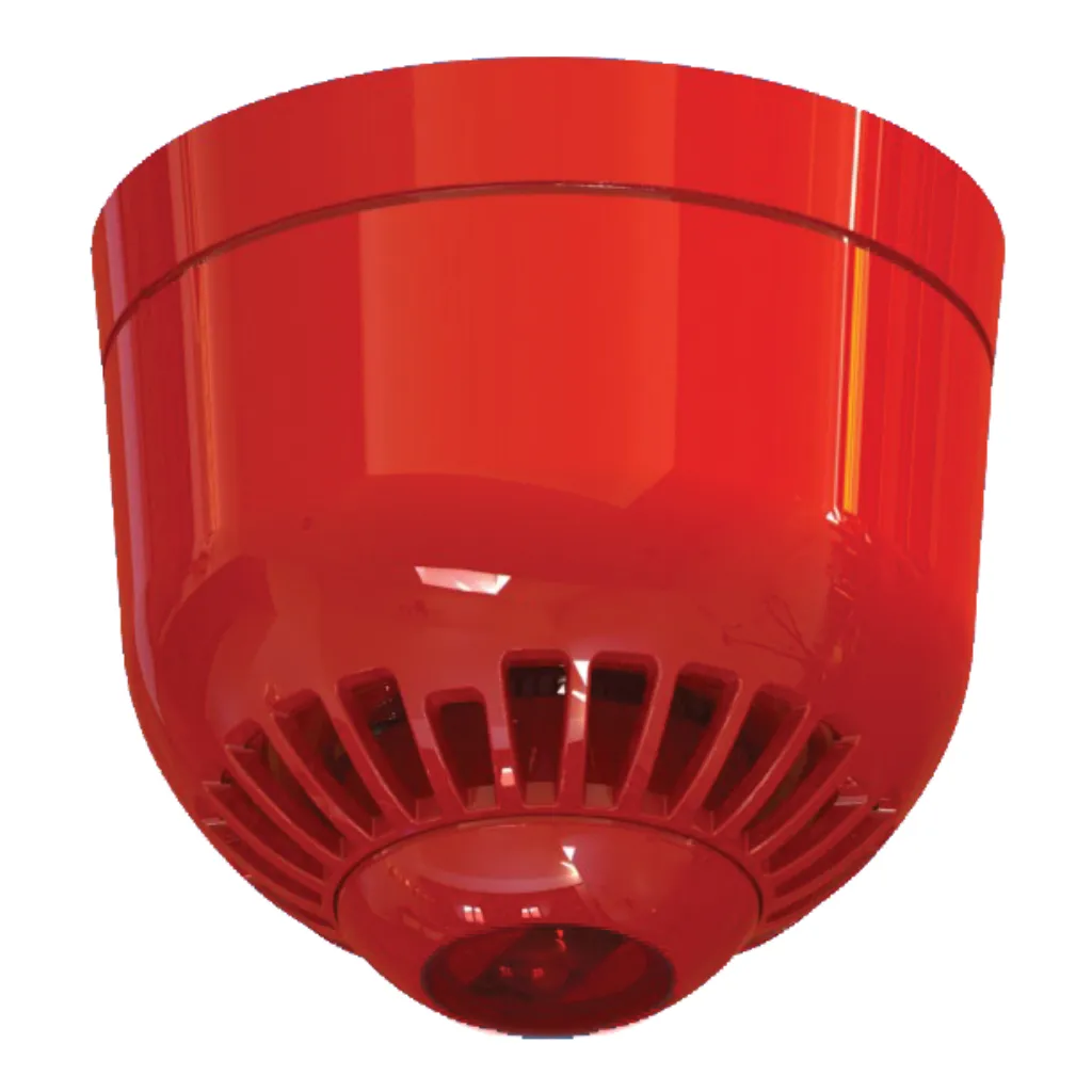 Sirena Flash Direccionable Techo Rojo ASC2366 Kidde