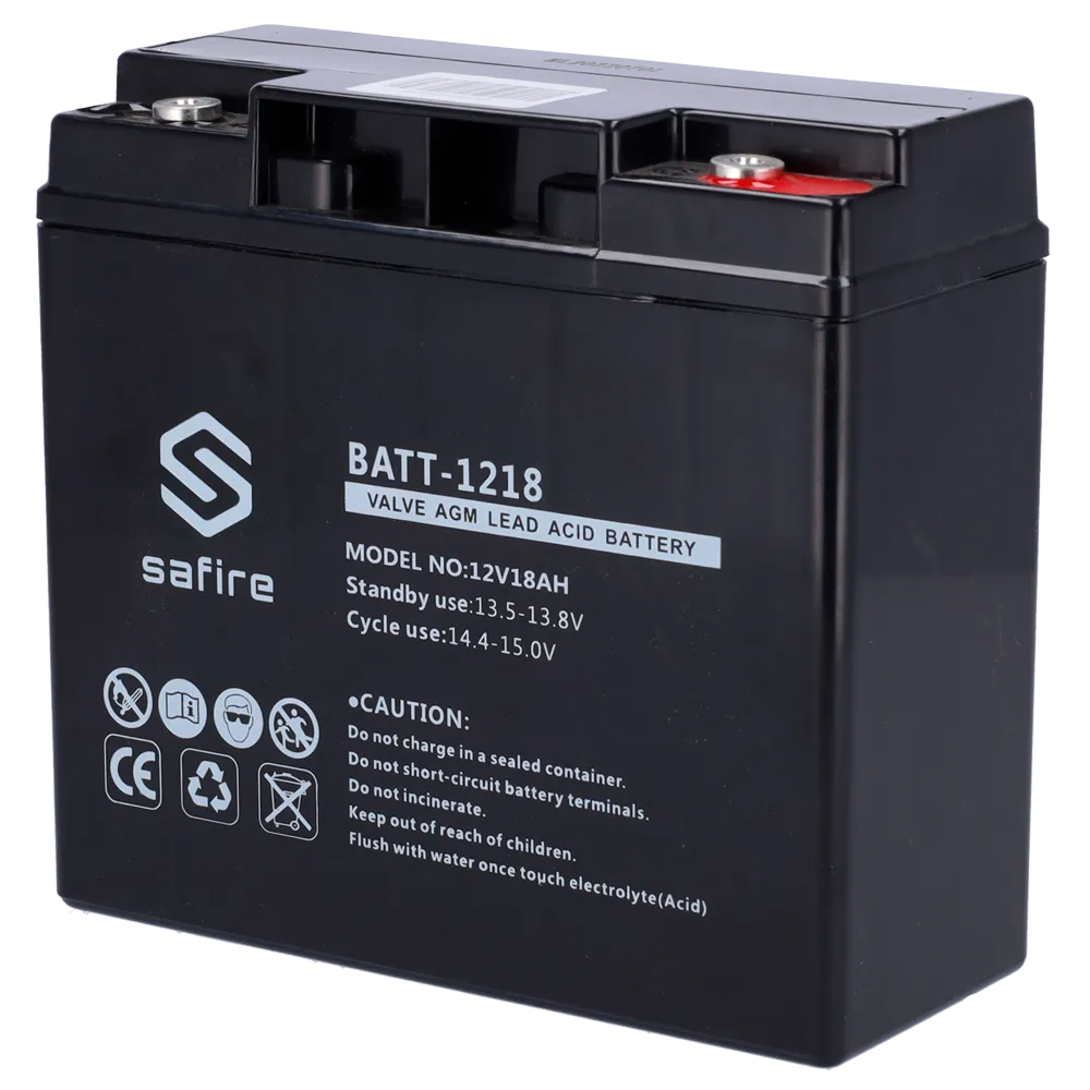 Batería BATT-1218 12V 18Ah AGM Centrales Incendio