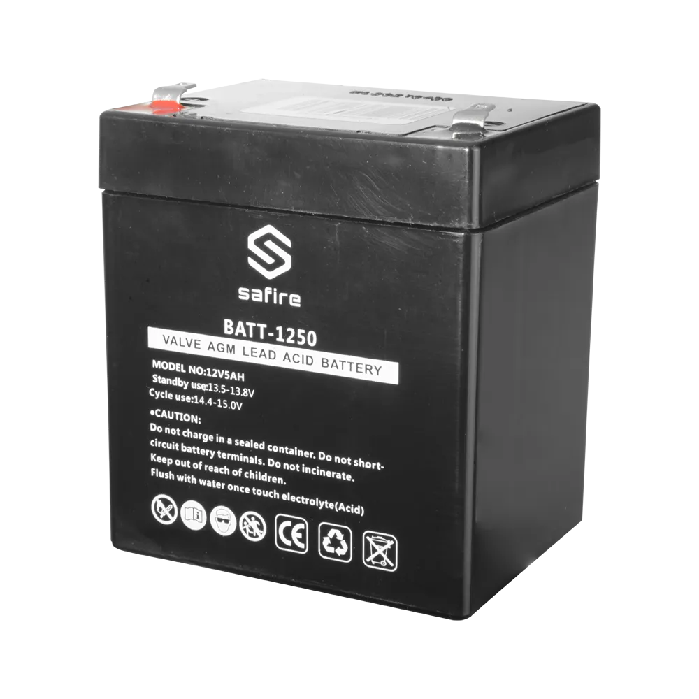 Batería Recargable BATT-1250 12V 5Ah AGM Centrales Incendio