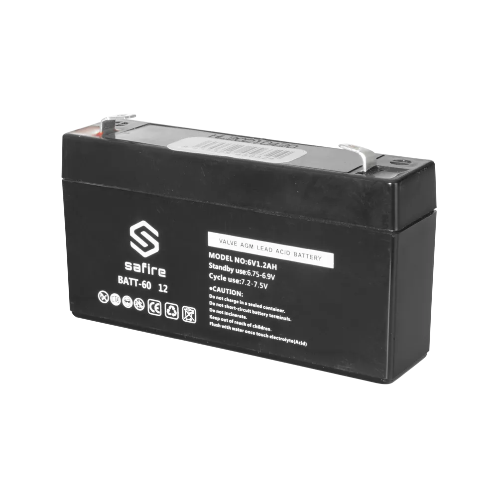Batería BATT-6012 6V 1.2Ah AGM para Centrales de Incendio