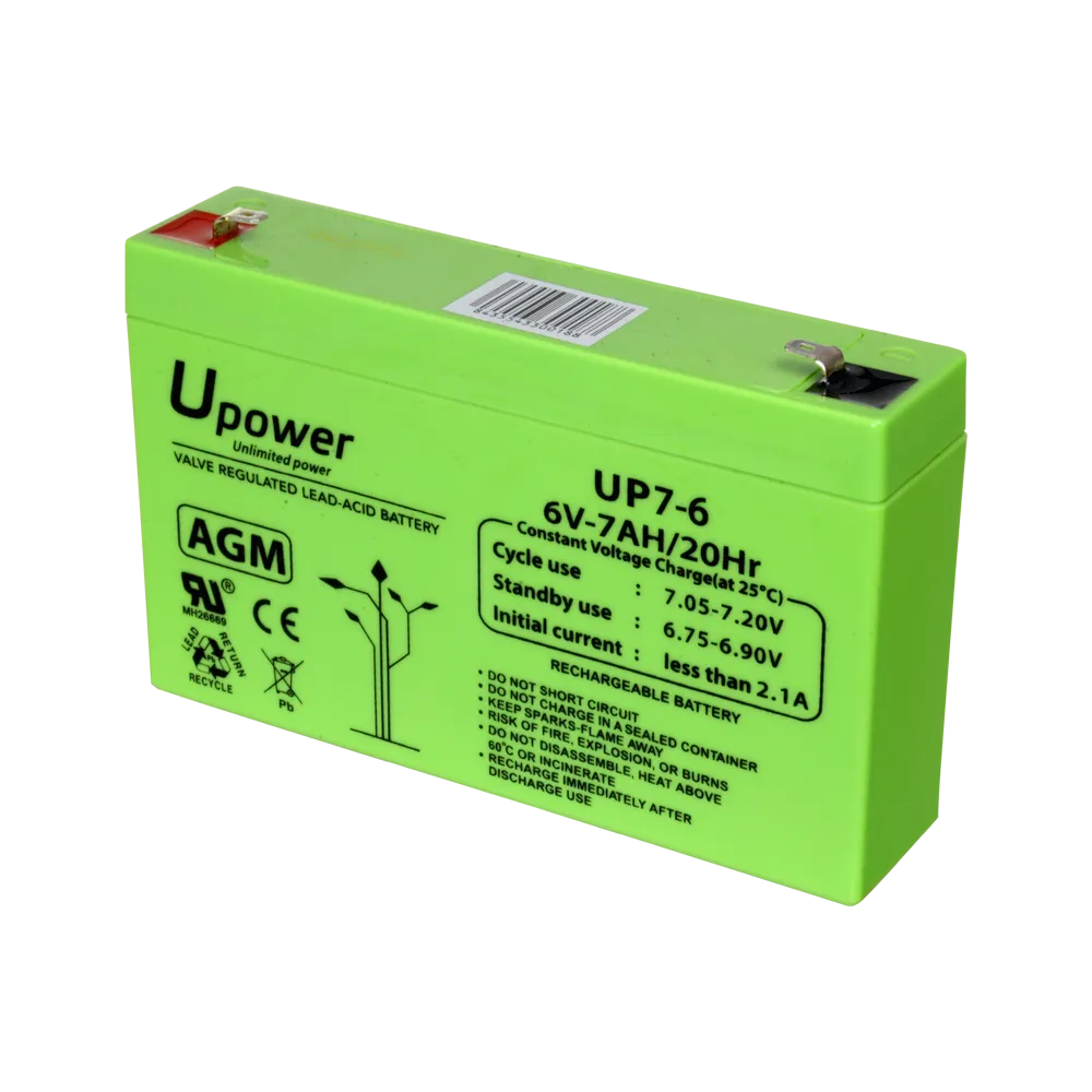 Batería Recargable 6V 7Ah BATT-6070-U para Centrales