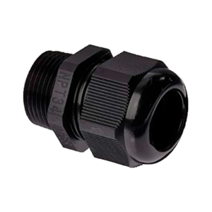 CABLE-GLAND-NPT3/4-BLACK Cable – Exterior · Plástico