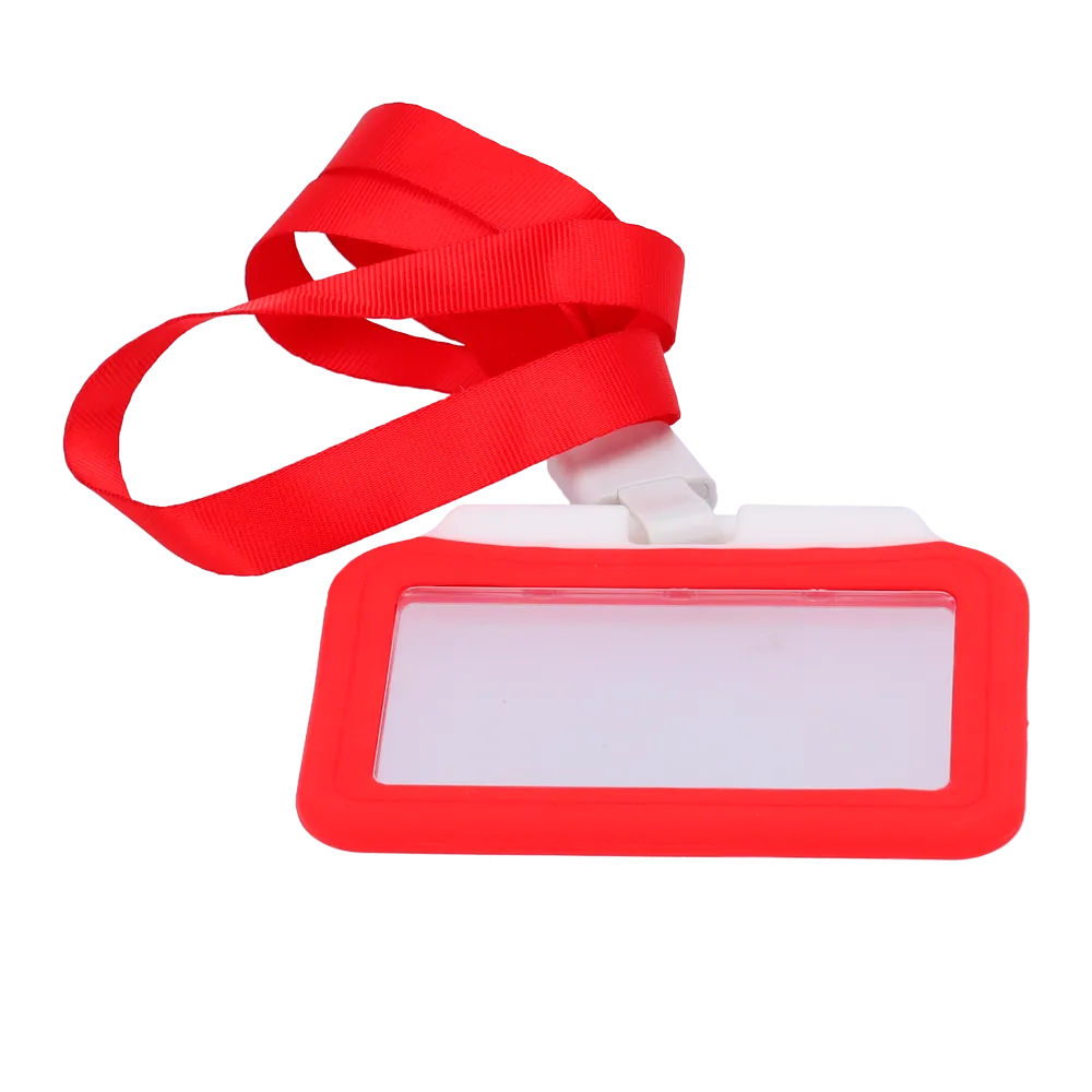 Llavero Portacredencial CARD-HOLDER-H-RED Rojo Control Accesos