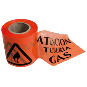Cinta de balizamiento tubería gas