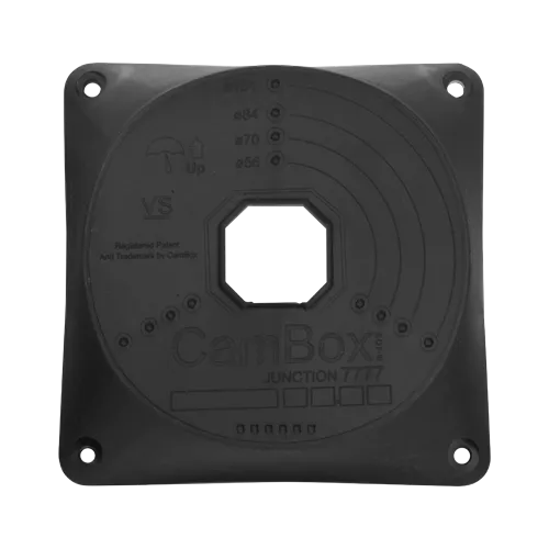 CBOX-NX7-7777-B Caja Conexiones Domo Plástico Negro