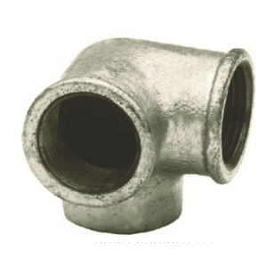 Codo 90º 3 tomas rosca hembra