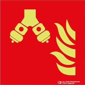 Señal / Cartel de Columna seca luminiscente. Clase A