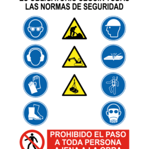 Señal / Cartel Genérico para obras