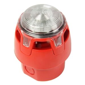 Sirena con flash convencional techo rojo CWSS-RW-W5 Notifier