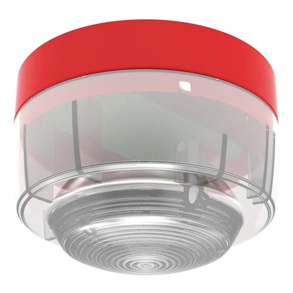 Avisador Óptico Convencional Techo Rojo CWST-RW-S5 Notifier