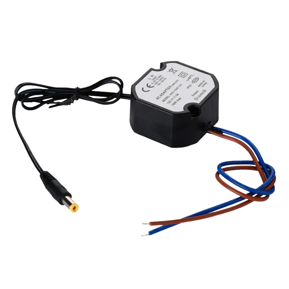 DC1210-W Adaptador 12V 1A para Sistemas de Seguridad
