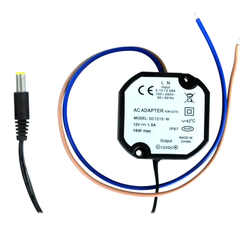 DC1215-W Fuente Alimentación 12V 1,5A Sistemas Seguridad