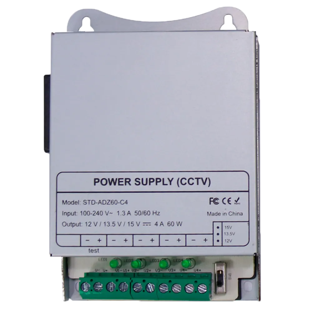 DC12V5A-4-DIN Fuente Conmutada 12V 60W Montaje DIN